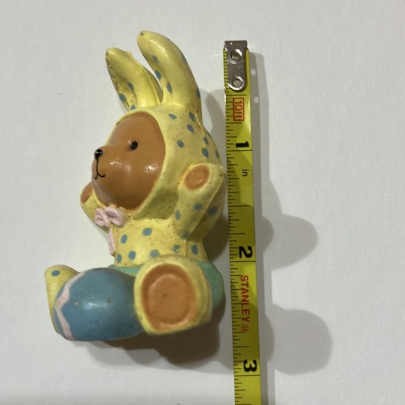 Resin Bear in Easter Bunny Pajamas Figurine - Picture 7 of 7